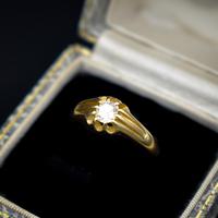 Antique Old Cut Diamond Solitaire Belcher 18ct Gold Ring (3 of 10) Antique Old Cut Diamond Solitaire Belcher 18ct Gold Ring (3 of 10)