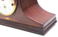 Mahogany Hat Shaped English Westminster 8-day Mantel Clock with Silver Dial (8 of 12) Mahogany Hat Shaped English Westminster 8-day Mantel Clock with Silver Dial (8 of 12)