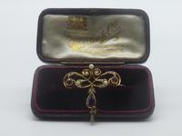 Edwardian 15ct Gold, Pink Tourmaline & Pearl Brooch (2 of 5) Edwardian 15ct Gold, Pink Tourmaline & Pearl Brooch (2 of 5)