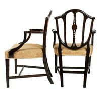 Pair of Hepplewhite Style Elbow Chairs (2 of 8) Pair of Hepplewhite Style Elbow Chairs (2 of 8)