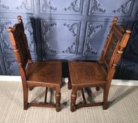 Pair of Victorian Oak Hall Chairs (12 of 17) Pair of Victorian Oak Hall Chairs (12 of 17)