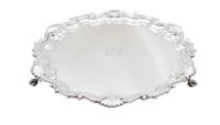 Antique Victorian Sterling Silver 10" Salver / Tray 1888 (4 of 8) Antique Victorian Sterling Silver 10" Salver / Tray 1888 (4 of 8)