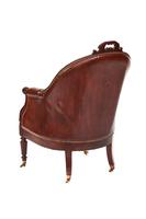 Fine Mahogany & Leather Library Chair, in the Manner of Gillows (2 of 5) Fine Mahogany & Leather Library Chair, in the Manner of Gillows (2 of 5)