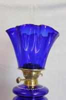 Antique Bristol Blue Oil Lamp (5 of 6) Antique Bristol Blue Oil Lamp (5 of 6)