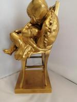 Fine Quality Gilt Bronze Figure of a Seated Child (7 of 7) Fine Quality Gilt Bronze Figure of a Seated Child (7 of 7)