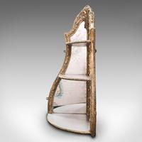 Antique Mirrored Corner Shelf, English, Gilt Gesso, Decorative Display, Regency (3 of 9) Antique Mirrored Corner Shelf, English, Gilt Gesso, Decorative Display, Regency (3 of 9)