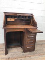 Antique Early 20th Century Oak Roll Top Desk (4 of 13) Antique Early 20th Century Oak Roll Top Desk (4 of 13)
