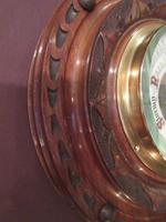 Antique Solid Walnut Manchester Aneroid Barometer (4 of 6) Antique Solid Walnut Manchester Aneroid Barometer (4 of 6)