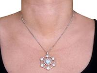 2.47ct Opal & 5.34ct Diamond, Platinum Pendant c.1940 (11 of 12) 2.47ct Opal & 5.34ct Diamond, Platinum Pendant c.1940 (11 of 12)