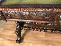 Victorian Carved Oak Desk Library Table (9 of 25) Victorian Carved Oak Desk Library Table (9 of 25)