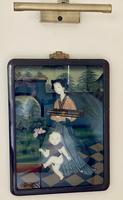 Decorative Chinese Reverse Painting. 1920’s (7 of 8) Decorative Chinese Reverse Painting. 1920’s (7 of 8)