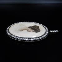 Antique Paste Portrait Miniature Silver Oval Locket Pendant in Box (4 of 9) Antique Paste Portrait Miniature Silver Oval Locket Pendant in Box (4 of 9)