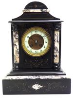Very Fine French Slate & Marble Mantel Clock 8 Day Striking Mantle Clock (10 of 10) Very Fine French Slate & Marble Mantel Clock 8 Day Striking Mantle Clock (10 of 10)