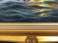 Seascape Oil Painting Naval Frigate Ships Napoleonic War Sea "Battle Trafalgar" (7 of 25) Seascape Oil Painting Naval Frigate Ships Napoleonic War Sea "Battle Trafalgar" (7 of 25)