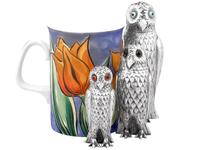 Sterling Silver Owl Pepperettes - Antique Victorian (3 of 12) Sterling Silver Owl Pepperettes - Antique Victorian (3 of 12)