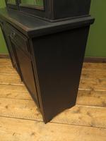 Antique Black Painted Bookcase Dresser Cabinet with Glazed Top, Lockable, Gothic (9 of 14) Antique Black Painted Bookcase Dresser Cabinet with Glazed Top, Lockable, Gothic (9 of 14)