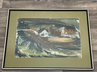 Scottish Mixed Media Painting Cottages in Ayrshire Signed Robert Sinclair Thomson 1915-1983 ARSA, RSW (21 of 27) Scottish Mixed Media Painting Cottages in Ayrshire Signed Robert Sinclair Thomson 1915-1983 ARSA, RSW (21 of 27)