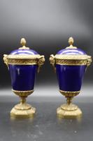 Good Pair of Late 19th Century Sèvres Type Porcelain Lidded Vases (4 of 8) Good Pair of Late 19th Century Sèvres Type Porcelain Lidded Vases (4 of 8)