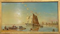 Louis Dommersen – ‘Elburg on The Zuider Zee’ – Late 19th Century Oil on Panel (4 of 4) Louis Dommersen – ‘Elburg on The Zuider Zee’ – Late 19th Century Oil on Panel (4 of 4)