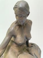 Walter Awlson - A Large Ceramic Figure of a Seated Nude (3 of 4) Walter Awlson - A Large Ceramic Figure of a Seated Nude (3 of 4)