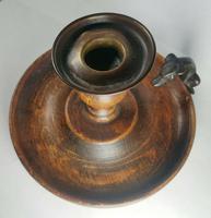 Rare Stunning 18th Century Oak & Bronze Hunting Dog Handle Chamberstick c.1770 (5 of 13) Rare Stunning 18th Century Oak & Bronze Hunting Dog Handle Chamberstick c.1770 (5 of 13)