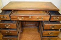 Quality Georgian Mahogany Kneehole Leather Top Desk (5 of 9) Quality Georgian Mahogany Kneehole Leather Top Desk (5 of 9)