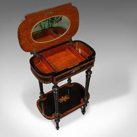 Antique Napoleon III Side Table, French, Etagere, Burr Walnut, Sewing c.1870 (7 of 12) Antique Napoleon III Side Table, French, Etagere, Burr Walnut, Sewing c.1870 (7 of 12)