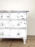 Small Distressed White Painted Victorian Chest of Drawers (4 of 10) Small Distressed White Painted Victorian Chest of Drawers (4 of 10)