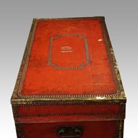 Regency Red Leather Camphorwood Trunk (6 of 8) Regency Red Leather Camphorwood Trunk (6 of 8)