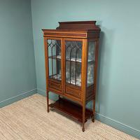 Superb Quality Victorian Inlaid Mahogany Antique Display Cabinet (6 of 7) Superb Quality Victorian Inlaid Mahogany Antique Display Cabinet (6 of 7)