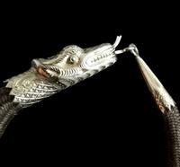 Victorian Snake Bangle, 9ct Gold, Hairwork, Ouroboros, Mourning (3 of 13) Victorian Snake Bangle, 9ct Gold, Hairwork, Ouroboros, Mourning (3 of 13)