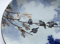 Pinder Bourne Birds in a Tree Display Plate c1880 (4 of 4) Pinder Bourne Birds in a Tree Display Plate c1880 (4 of 4)