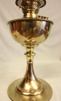 Antique Brass Oil Lamp with Cranberry Shade (5 of 7) Antique Brass Oil Lamp with Cranberry Shade (5 of 7)
