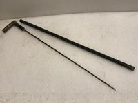 Gentlemans Walking Sword Stick with horn handle (26 of 34) Gentlemans Walking Sword Stick with horn handle (26 of 34)