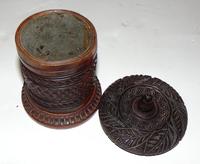 Victorian Carved Hardwood Tobacco Pot (4 of 6) Victorian Carved Hardwood Tobacco Pot (4 of 6)