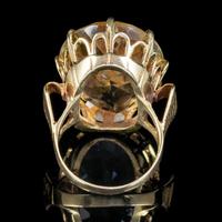 Vintage Citrine Cocktail Ring 9ct Gold Large 35ct Citrine Dated 1974 (5 of 6) Vintage Citrine Cocktail Ring 9ct Gold Large 35ct Citrine Dated 1974 (5 of 6)
