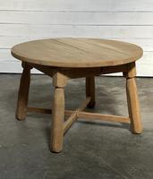 Round Bleached Oak Farmhouse Dining Table with Leaf (3 of 18) Round Bleached Oak Farmhouse Dining Table with Leaf (3 of 18)