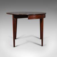 Antique Folding Tea Table, English, Mahogany, Side, Demi Lune, Georgian c.1800 (5 of 12) Antique Folding Tea Table, English, Mahogany, Side, Demi Lune, Georgian c.1800 (5 of 12)