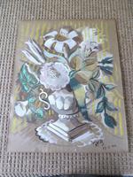 Circle / Follower of Bloomsbury Group" Still Life " Signed Rob 1946 (3 of 7) Circle / Follower of Bloomsbury Group" Still Life " Signed Rob 1946 (3 of 7)