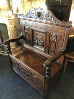 Victorian Antique Green Man Carved Oak Settle / Hall Seat / Monks Bench (6 of 10) Victorian Antique Green Man Carved Oak Settle / Hall Seat / Monks Bench (6 of 10)