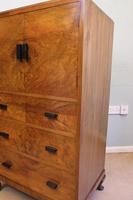 Art Deco Style Figured Walnut Tallboy (5 of 8) Art Deco Style Figured Walnut Tallboy (5 of 8)