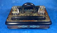 Victorian Brassbound Walnut Inkstand (6 of 16) Victorian Brassbound Walnut Inkstand (6 of 16)
