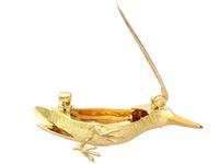 Onyx, 18ct Yellow Gold & Rose Gold Bird Brooch - Antique c.1890 (6 of 9) Onyx, 18ct Yellow Gold & Rose Gold Bird Brooch - Antique c.1890 (6 of 9)