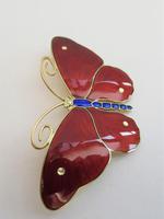 Marius Hammer Silver Gilt & Enamel Butterfly Brooch c.1920 (5 of 10) Marius Hammer Silver Gilt & Enamel Butterfly Brooch c.1920 (5 of 10)