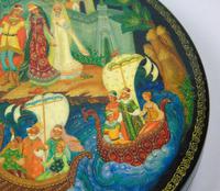 Antique Hand Painted Russian Lidded Box (7 of 9) Antique Hand Painted Russian Lidded Box (7 of 9)