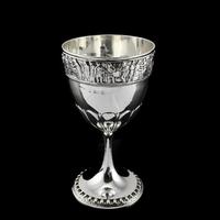 Antique Solid Silver Goblet / Cup with Roman Frieze - Elkington & Co 1902 (3 of 16) Antique Solid Silver Goblet / Cup with Roman Frieze - Elkington & Co 1902 (3 of 16)