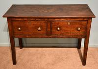 George III Elm Wood Server Two Drawers (3 of 8) George III Elm Wood Server Two Drawers (3 of 8)