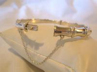 Vintage Sterling Silver Bamboo Bangle 1961 Ornate Silver Bracelet 7 1/4" Length (8 of 11) Vintage Sterling Silver Bamboo Bangle 1961 Ornate Silver Bracelet 7 1/4" Length (8 of 11)