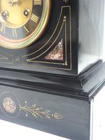 French Slate & Marble Mantel Clock 8 Day Striking Mantle Clock (4 of 8) French Slate & Marble Mantel Clock 8 Day Striking Mantle Clock (4 of 8)