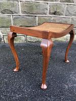 Antique Walnut & Bergere Stool (6 of 6) Antique Walnut & Bergere Stool (6 of 6)